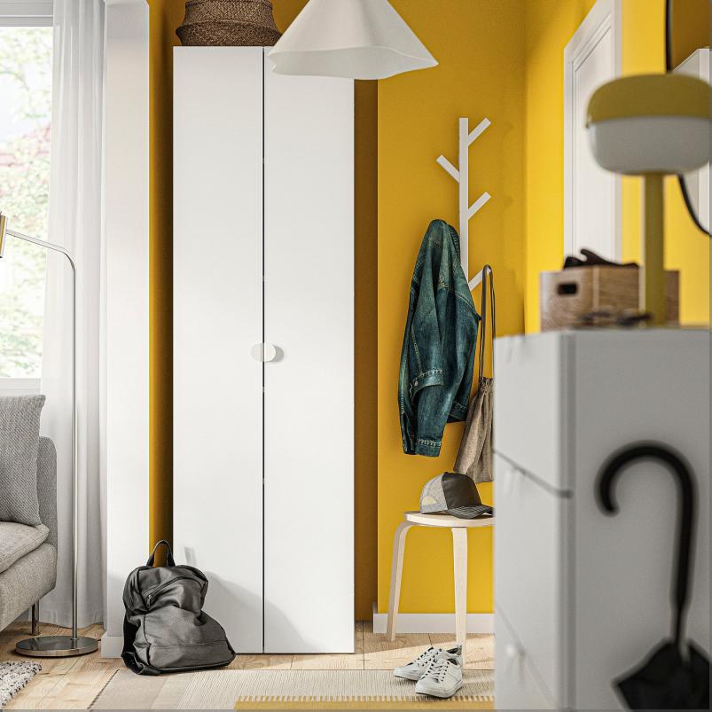 LASTARE ラスタレ ワードローブコンビネーション - ホワイト 60x62x200cm