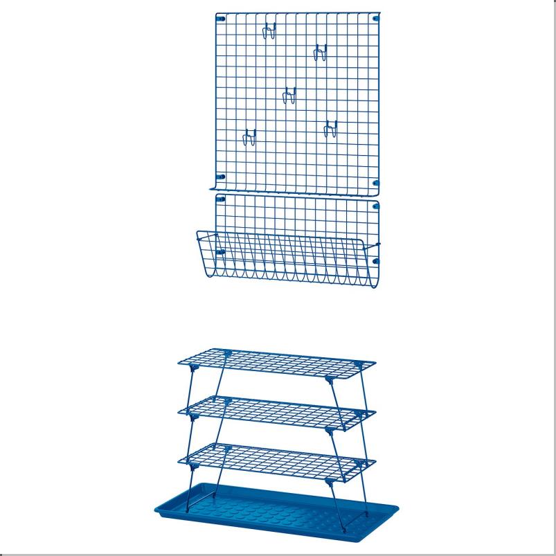 GREJIG グレイグ / BAGGMUCK バッグムック 玄関用家具6点セット - ブルー