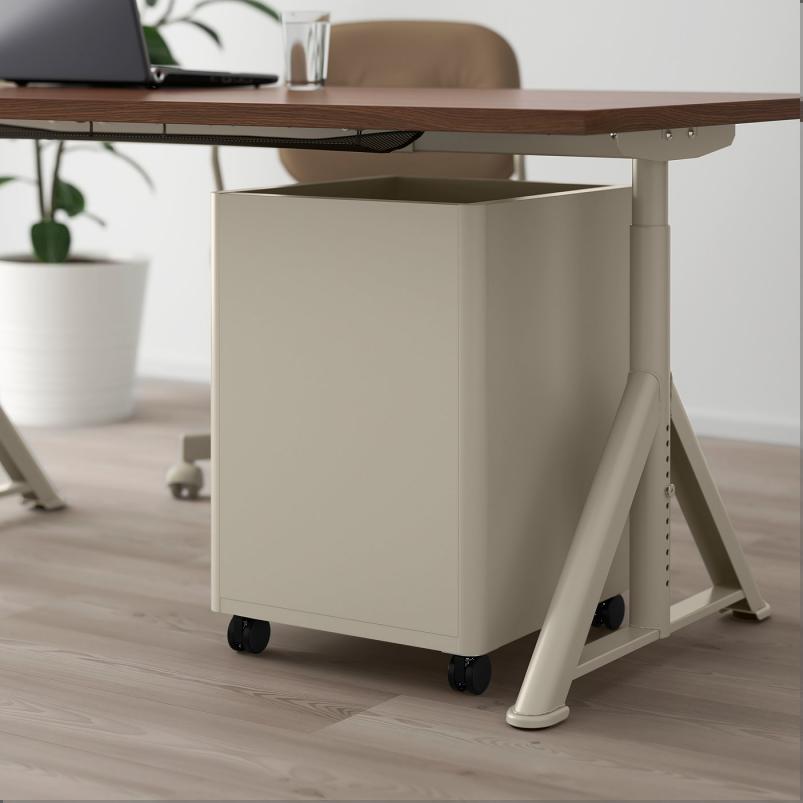 IDASEN イドーセン 引き出しユニット キャスター付き - ベージュ 42x61cm