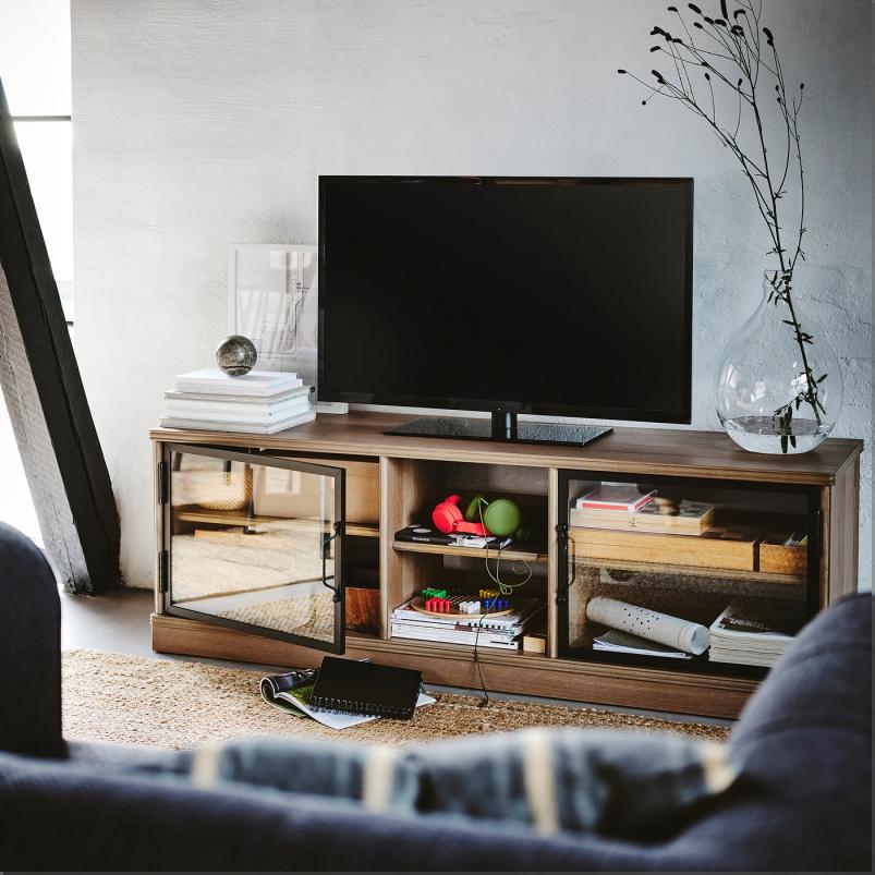 LANESUND ラーネスンド テレビ台 - グレーブラウン 161x47x55cm