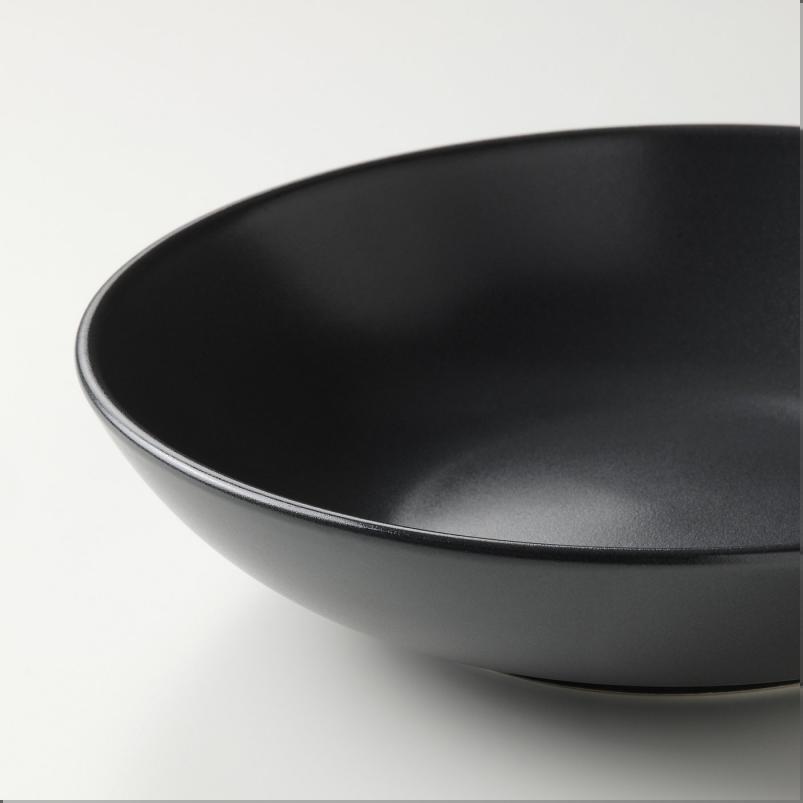 FARGKLAR フェルグクラー 深皿 - マット ダークグレー 19cm