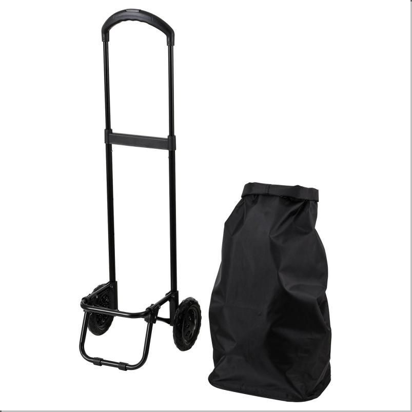 RADARBULLE ラーダルブッレ ショッピングバッグ キャスター付 - ブラック 33x24x68cm/38L