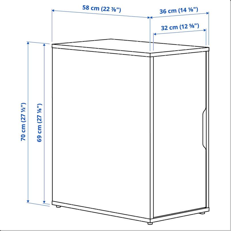 ALEX アレクス 収納ユニット - ホワイト 36x70cm