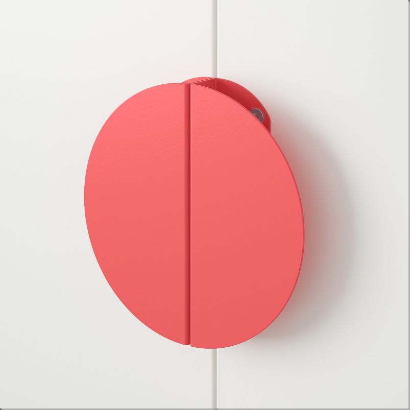 BEGRIPA ベグリパ 取っ手 - ライトレッド/半円形 130mm