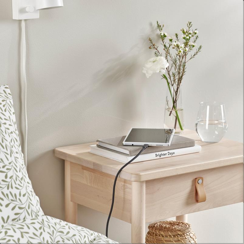RUNDHULT ルンドフルト USB-C - USB-C - ダークグレー 1.5m/100 W