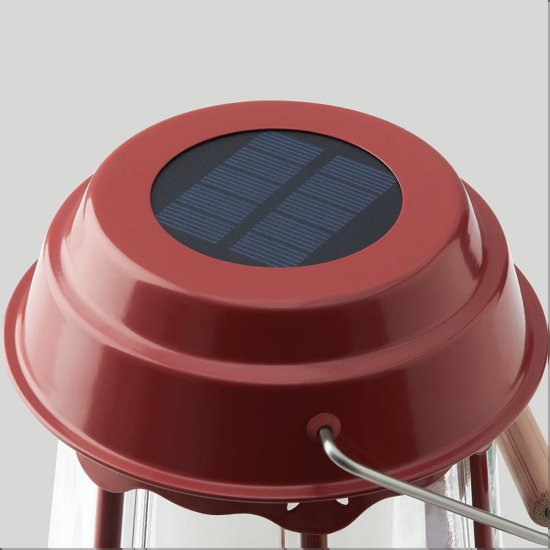 SOLVINDEN ソルヴィンデン LED太陽電池式テーブルランプ - 家/レッド 25cm
