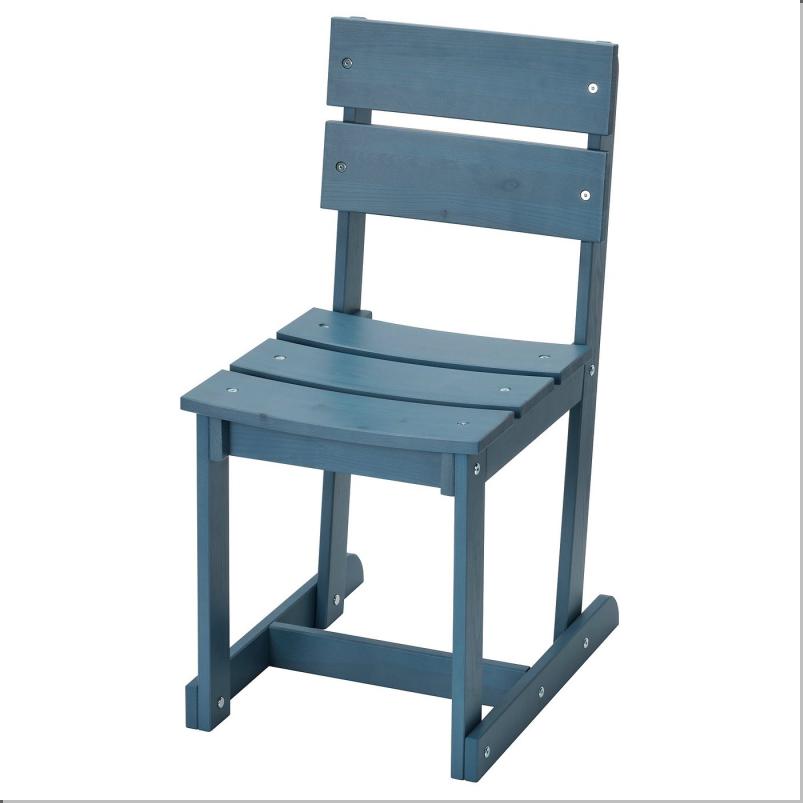 OMMJANGE オッミェンゲ チェア - ステイン仕上げ/ブルー