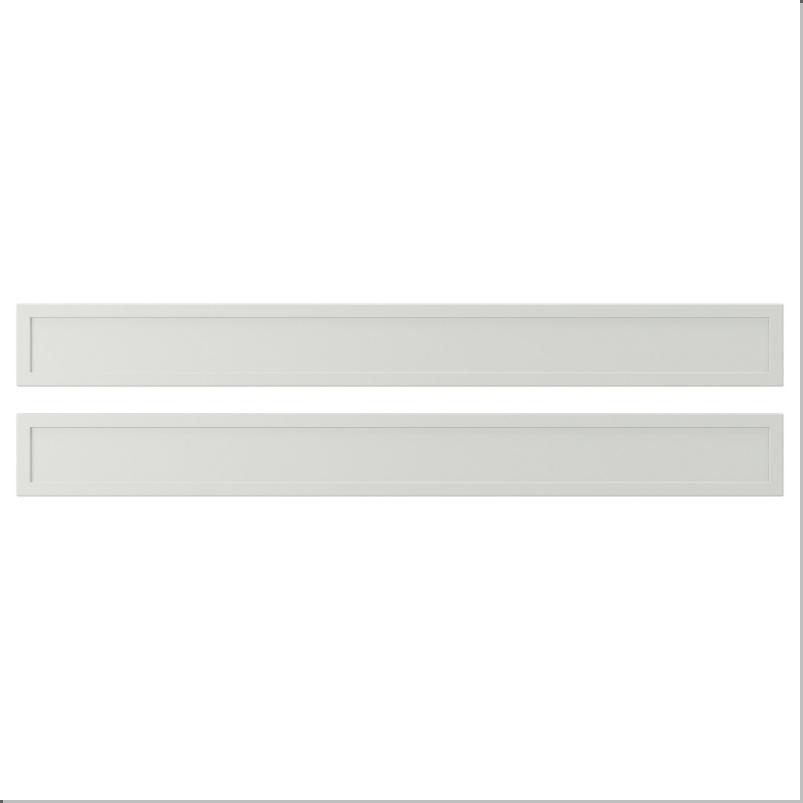 ASPUDDEN アスプウッデン 引き出し前部 - ライトグレー 90x10cm