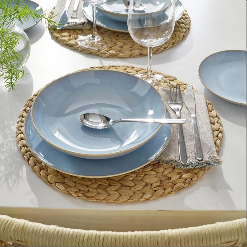 FARGKLAR フェルグクラー 深皿 - ライトブルー 23cm