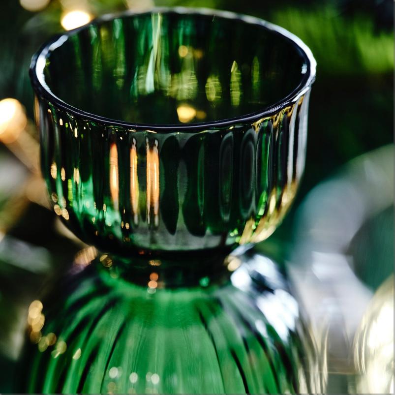 VINTERFINT ヴィンテルフィント 花瓶 - ダークグリーン 13cm