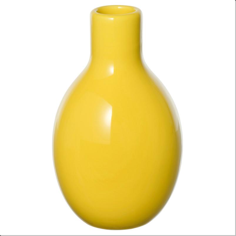 BLODBJORK ブロドビョルク 花瓶 - イエロー 16cm
