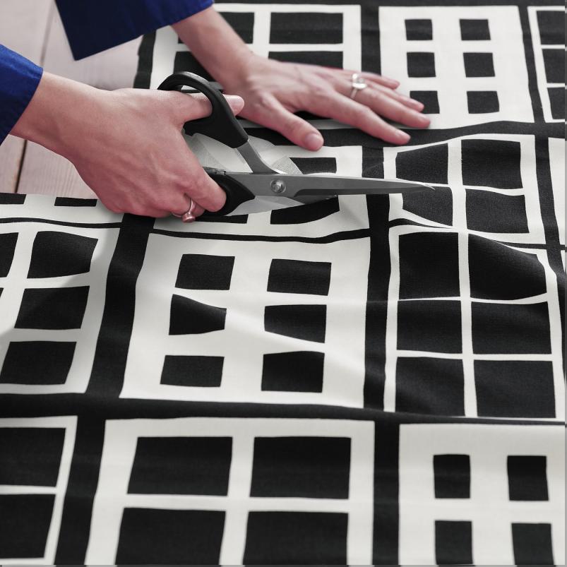 BROKAKLEJA ブローカクレイヤ カットクロス - ブラック/幾何学模様 150x300cm