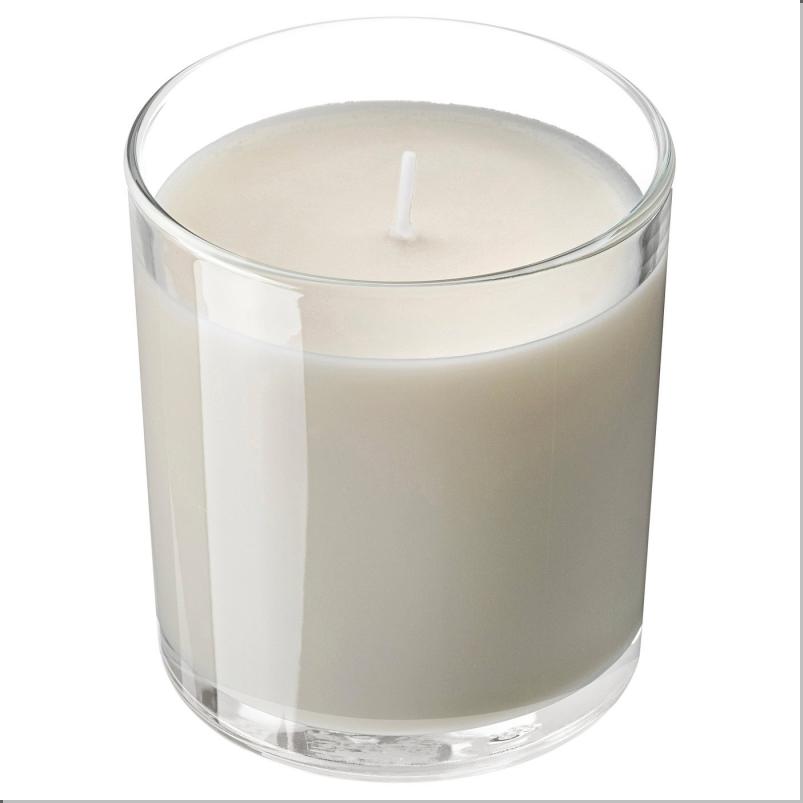 LOTSFÅGEL ロッツフォーゲル アロマキャンドル グラス入り - バニラ ペールベージュ 40 時間