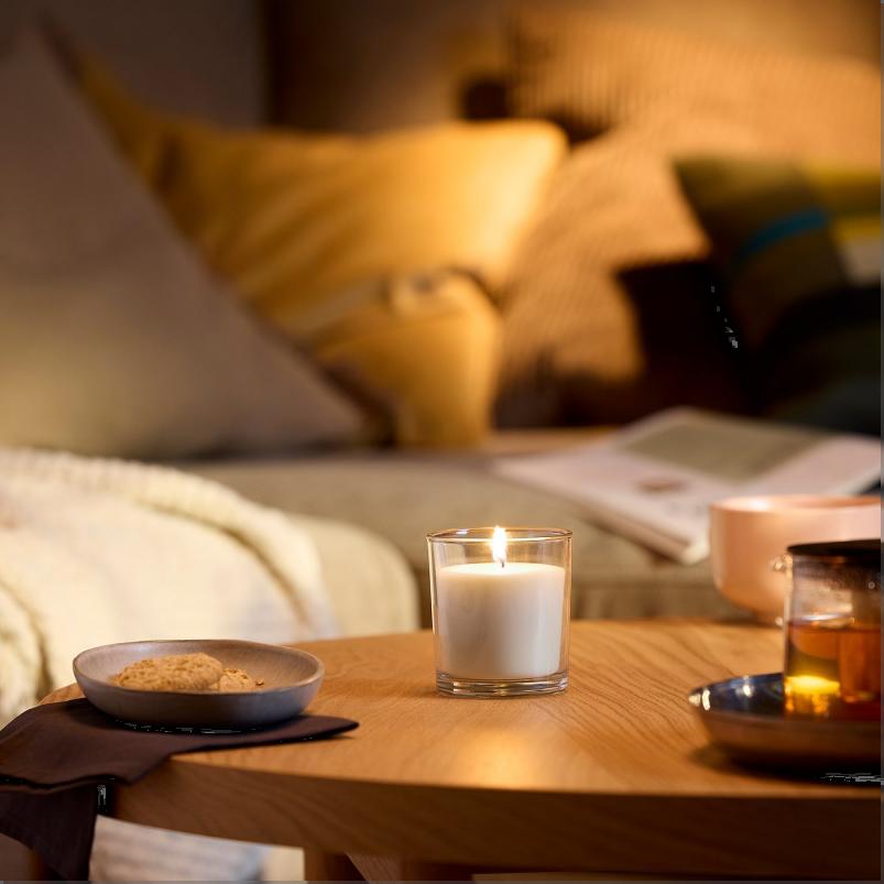 LOTSFÅGEL ロッツフォーゲル アロマキャンドル グラス入り - バニラ ペールベージュ 40 時間