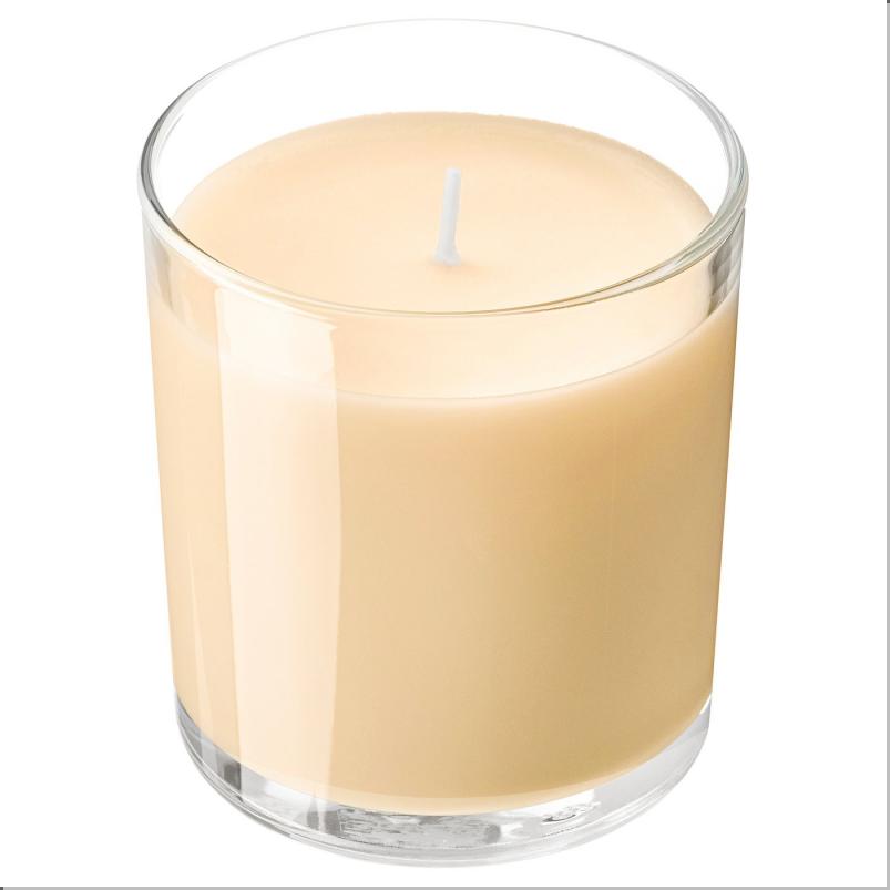 LOTSFÅGEL ロッツフォーゲル アロマキャンドル グラス入り - ピーチ ライトオレンジ 40 時間