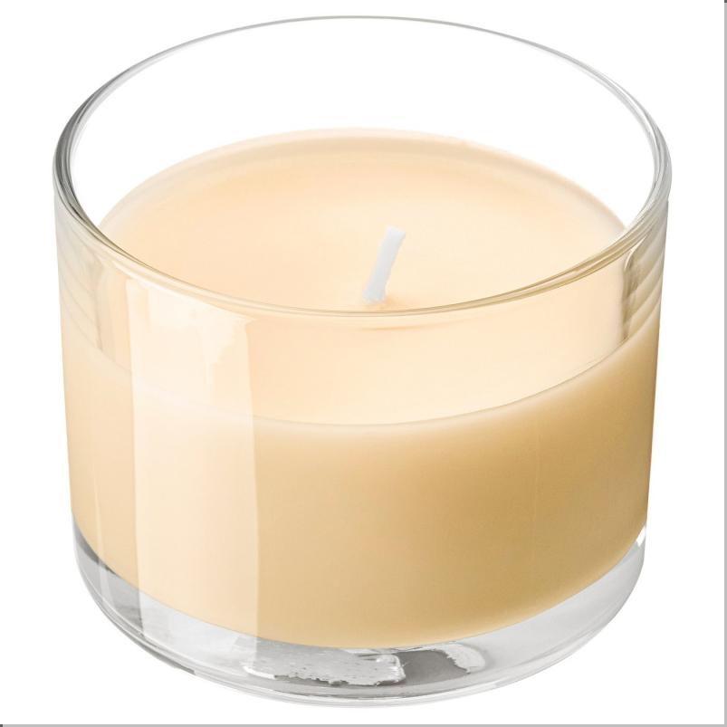 LOTSFÅGEL ロッツフォーゲル アロマキャンドル グラス入り - ピーチ ライトオレンジ 20 時間
