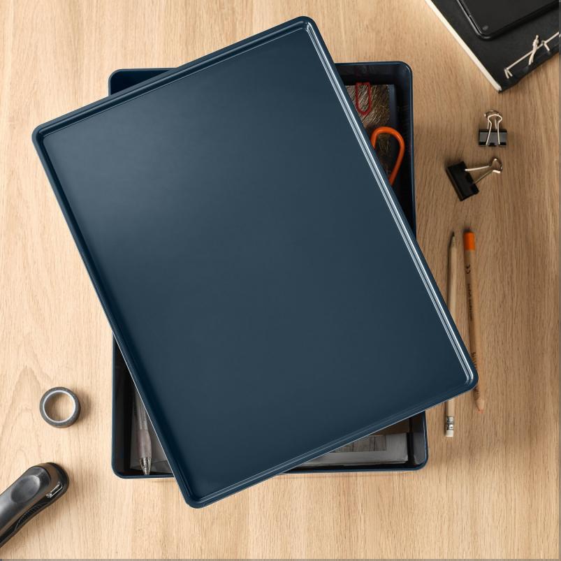 KUGGIS クッギス ふた - ブラックブルー 26x35cm