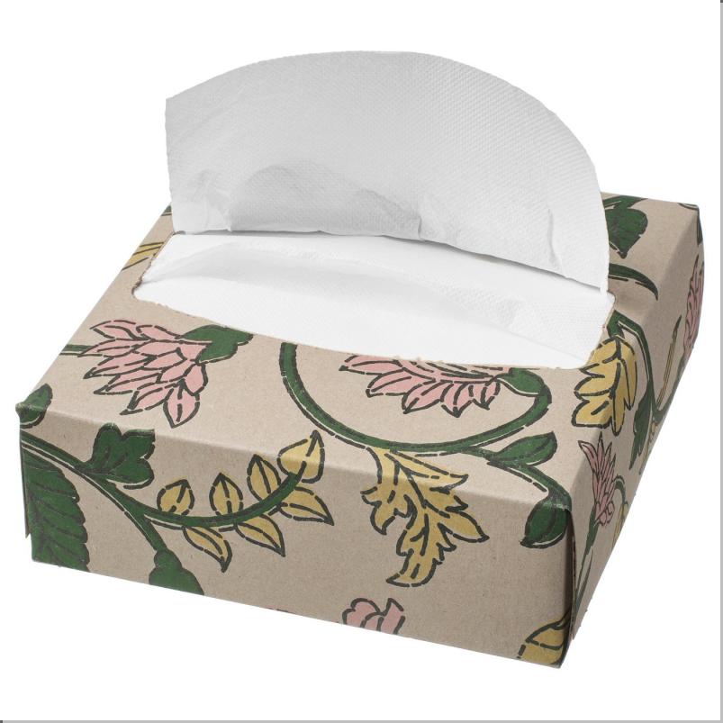 SMÖRFISK スモールフィスク 紙ナプキン - 模様入り/マルチカラー 16x32 cm