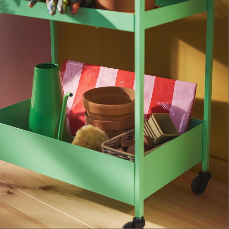 DOFTRIPS ドフトリプス 園芸マット - ストライプ ピンク/ブライトレッド