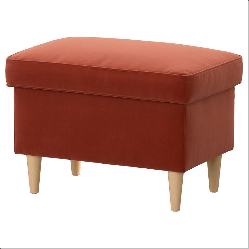 STRANDMON ストランドモン オットマン 収納付き - トッマボーダ ブラウンレッド