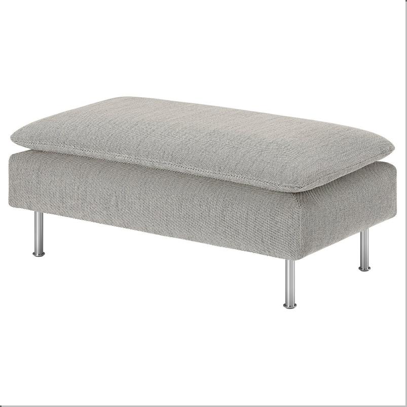 SODERHAMN ソーデルハムン カバー オットマン用 - ヴィーアルプ ベージュ/ブラウン 93x52cm