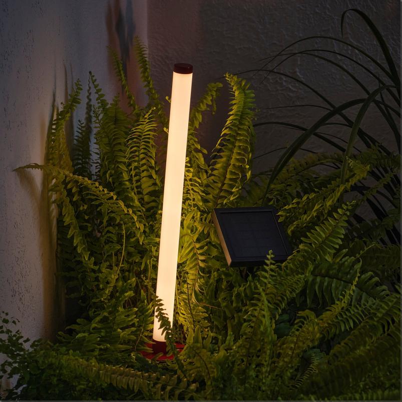 SOLVINDEN ソルヴィンデン 太陽電池式グラウンドスティックライト - レッド 45cm