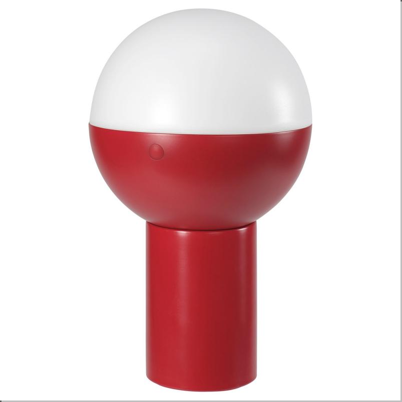 SOLVINDEN ソルヴィンデン LEDデコレーション照明 - 太陽電池式/球形 レッド 25cm