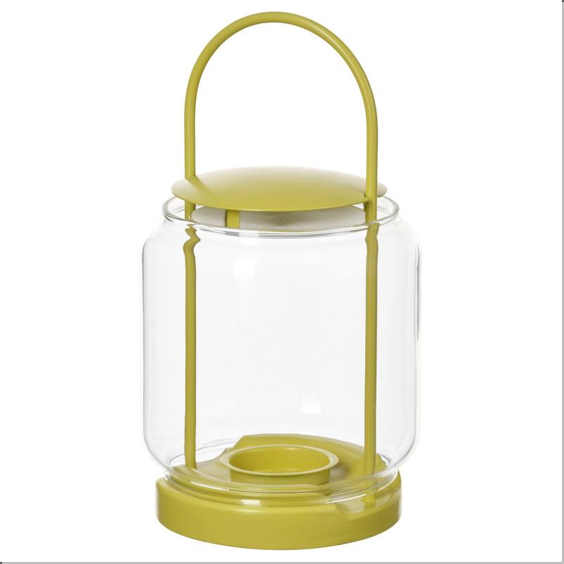 TOFSAND トフサンド ティーライト用ランタン 室内/屋外用 - イエロー 21cm