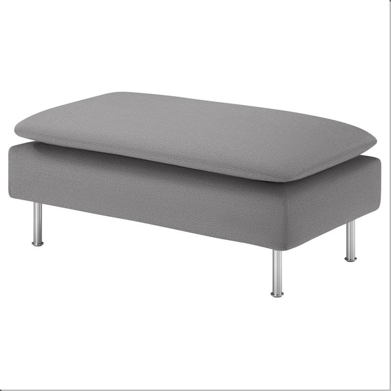SODERHAMN ソーデルハムン カバー オットマン用 - トネルード グレー 93x52cm