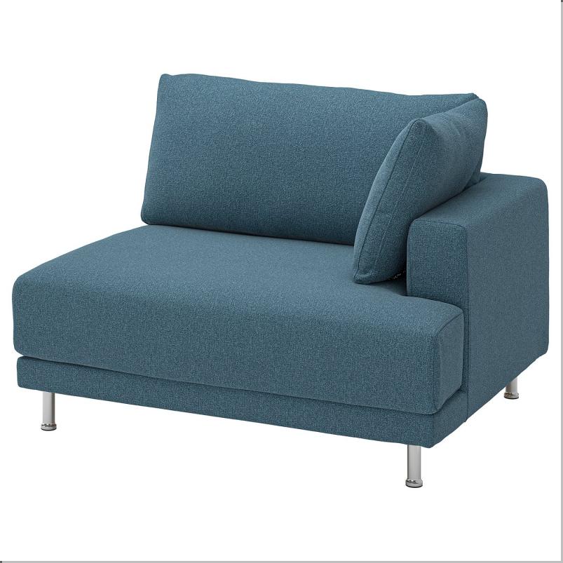 UPPAKRA ウッポークラ カバー 1.5人掛けシートモジュール用 右 - アクスヴァラ ダークグレーブルー