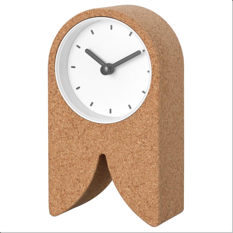 FLODKRÄFTA フロードクレフタ 時計 - コルク ホワイト 8x15x4 cm