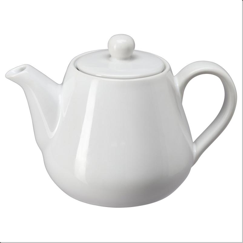 LYSRÄKA リースレーカ ティーポット - ホワイト 0.8 l