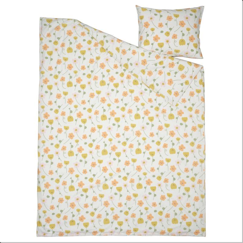 BARNDROM バーンドローム 掛け布団カバー＆枕カバー - マルチカラー/フローラルパターン 150x200/50x60cm