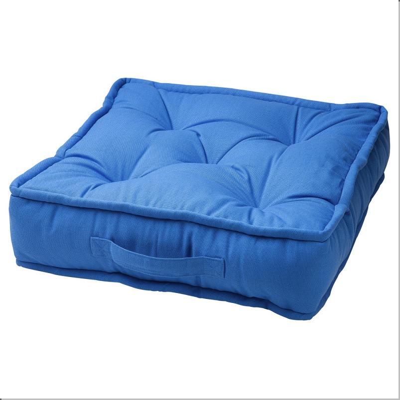 GURLI グルリ フロアクッション - ブルー 45x45x10cm