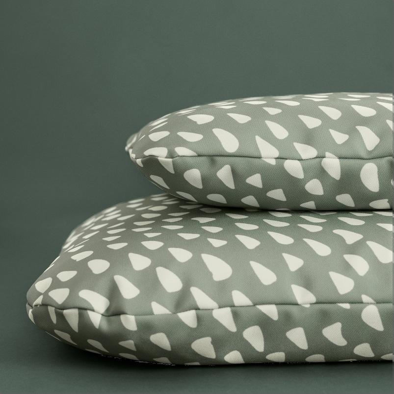 UTSADD ウートソッド ペット用クッション - グレーグリーン/オフホワイト 33x38cm