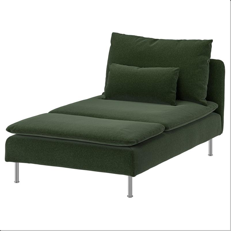 SÖDERHAMN ソーデルハムン カバー 寝椅子セクション用 - ヨハネスホブ ダークグリーン