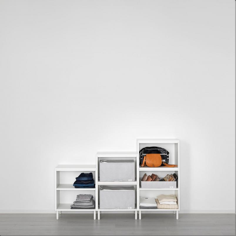 PLATSA プラッツァ キャビネット - ホワイト/フォッネス ホワイト 180x42x113cm