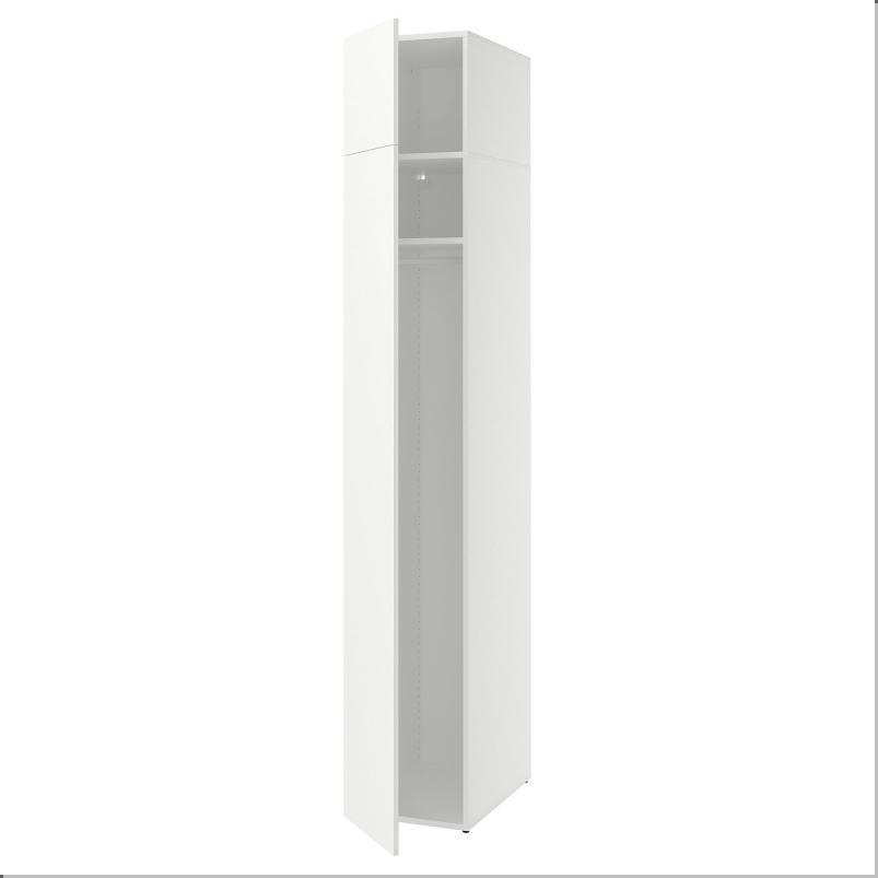 LASTARE ラスタレ ワードローブコンビネーション - ホワイト 40x62x236cm