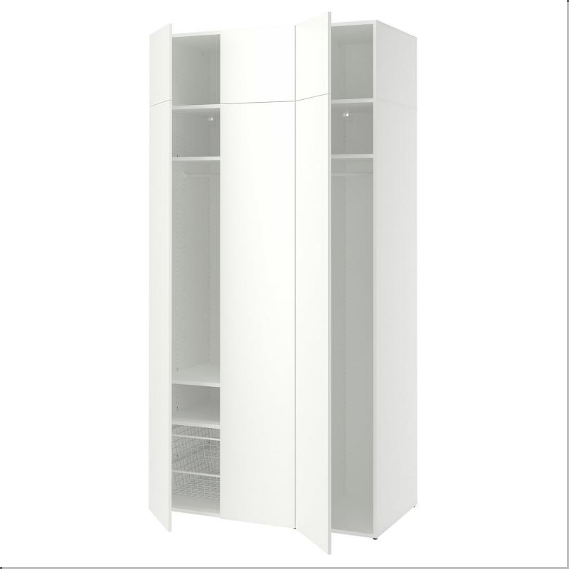 LASTARE ラスタレ ワードローブコンビネーション - ホワイト 120x62x236cm