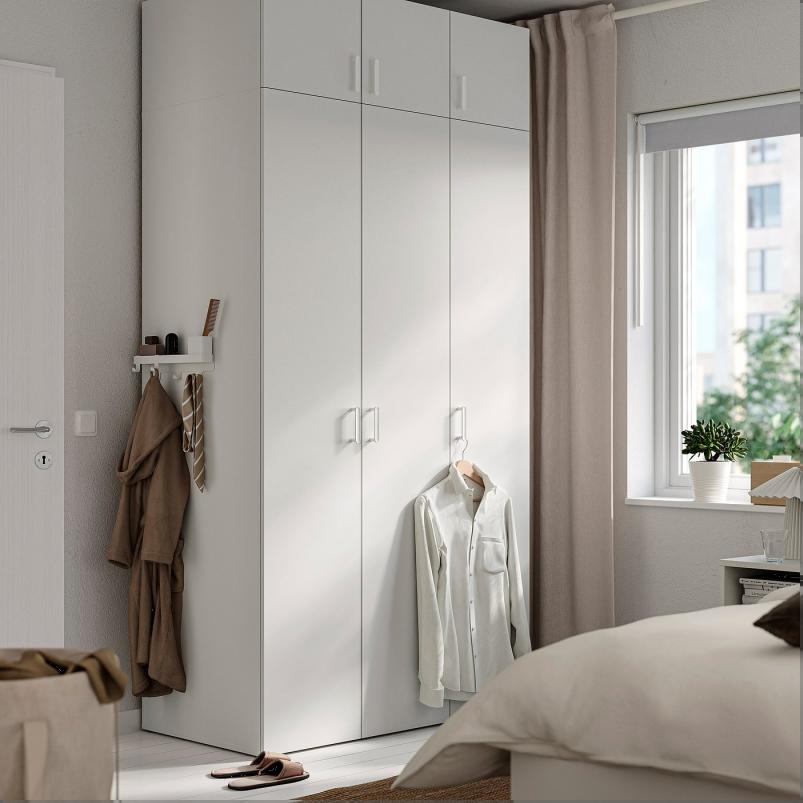 LASTARE ラスタレ ワードローブコンビネーション - ホワイト 120x62x236cm