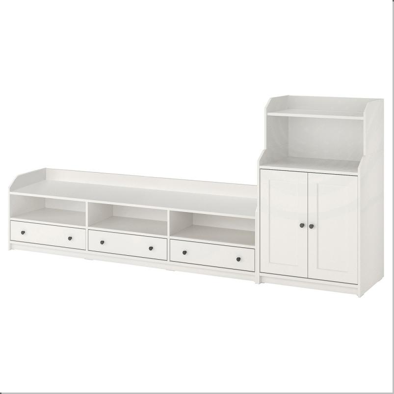 HAUGA ハウガ テレビ/収納 コンビネーション - ホワイト 276x46x116cm