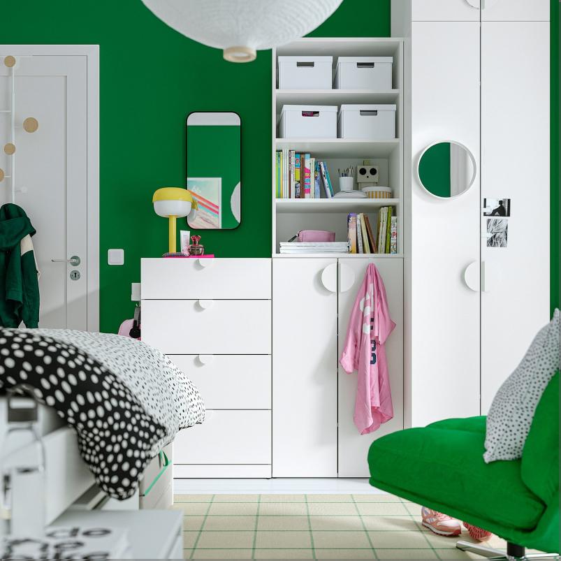 LASTARE ラスタレ ワードローブコンビネーション - ホワイト 180x62x236cm