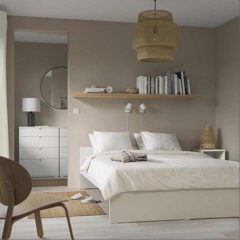 VIHALS ヴィーハルス ベッドフレーム - ホワイト/リルヘラン 160x200cm