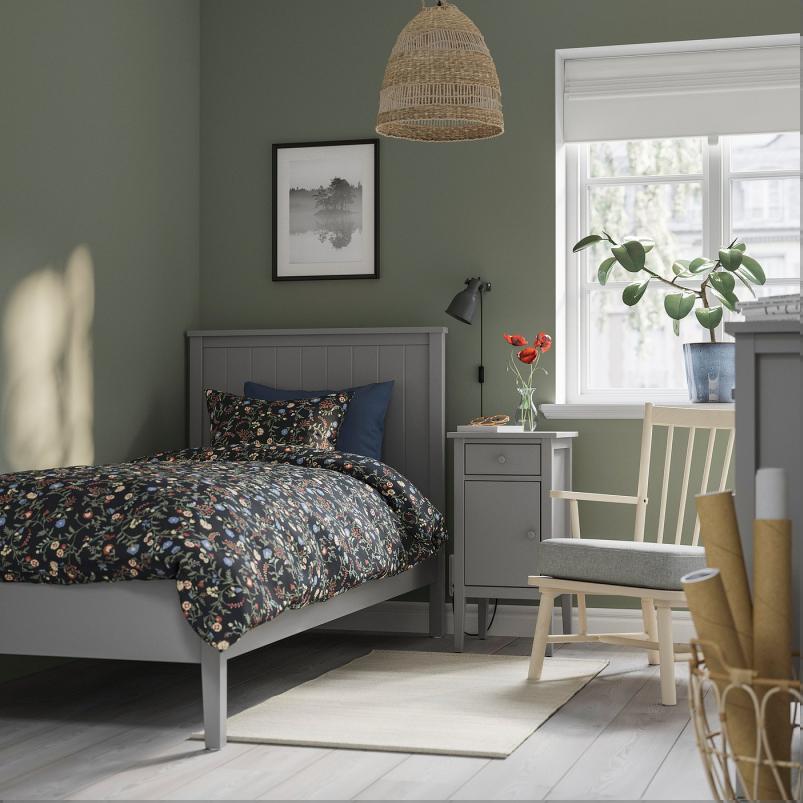GULLABERG グラベリ ベッドルーム家具2点セット - グレー 120x200cm