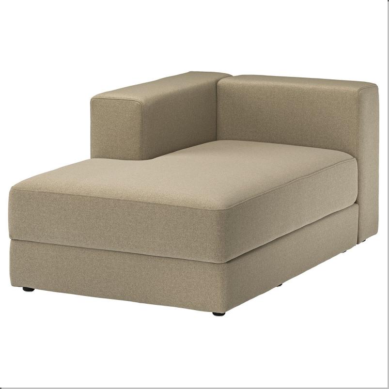 JATTEBO イェッテボ 寝椅子モジュール 左 - アームレスト付き/ヨハネスホブ ブラウンベージュ