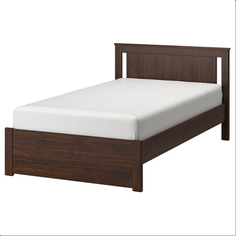 SONGESAND ソンゲサンド ベッドフレーム - ブラウン/リルヘラン 120x200cm