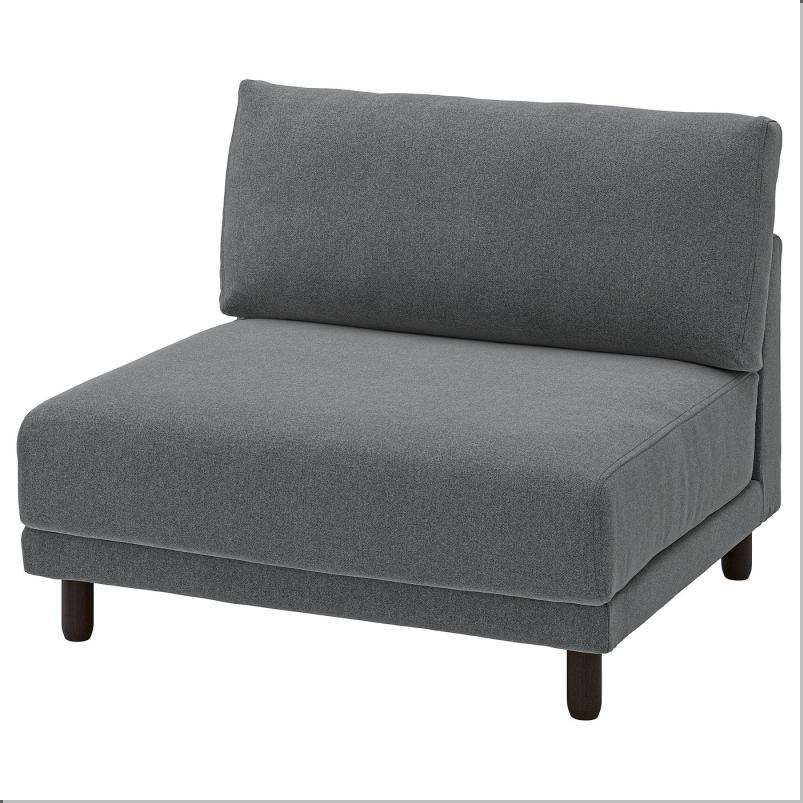 UPPAKRA ウッポークラ 1.5人掛けシートモジュール - ヨハネスホブ ダークグレー