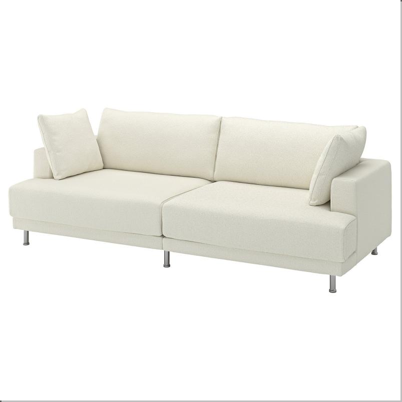 UPPAKRA ウッポークラ 3人掛けモジュールソファ - アクスヴァラ オフホワイト