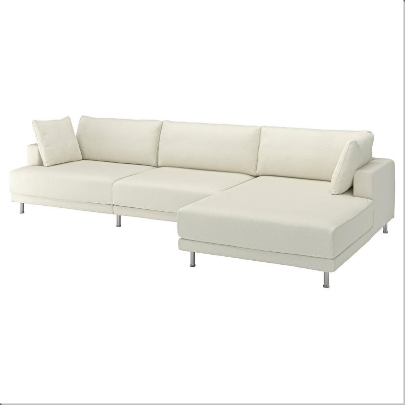 UPPAKRA ウッポークラ 4.5人掛けモジュールソファ - 寝椅子付き 右/アクスヴァラ オフホワイト