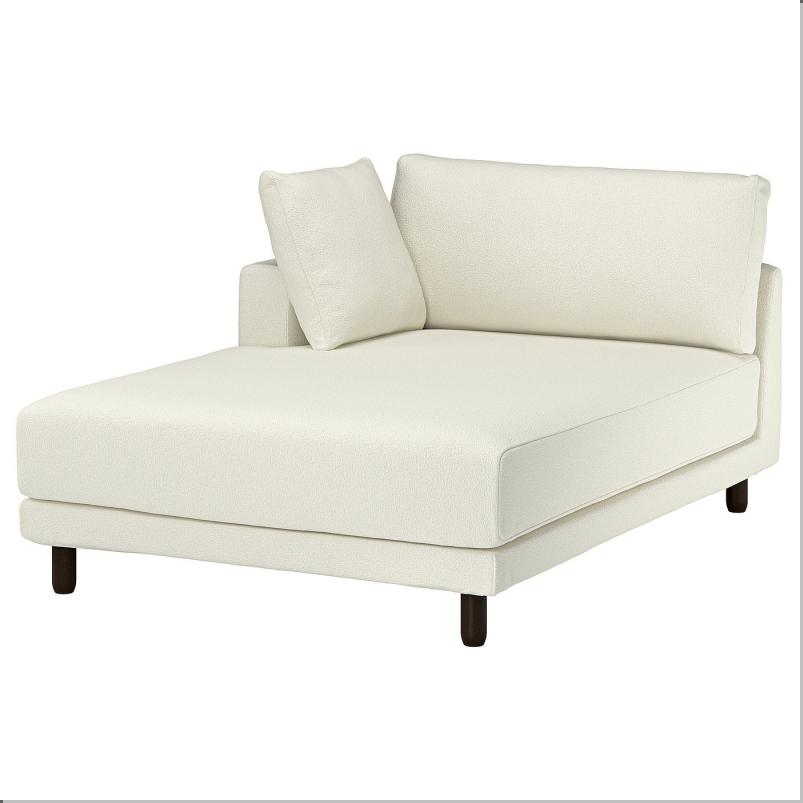 UPPAKRA ウッポークラ 寝椅子モジュール - アームレスト付き 左/アクスヴァラ オフホワイト